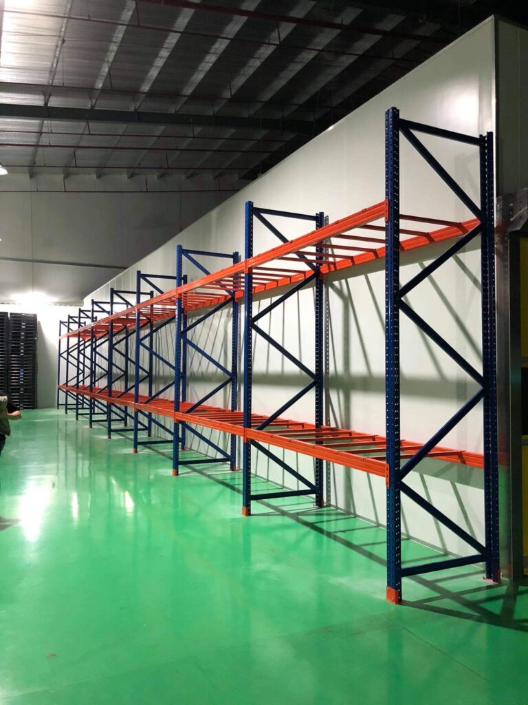 Kệ hạng nặng, kệ pallet 2 tầng: dài 2700 x rộng 1200mm x cao 4000mm