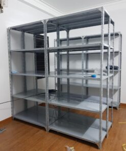 Kệ sắt v lỗ 5 tầng: dài 1200 x rộng 400 x cao 2000